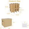 ELSINPAPOX 9 Sets Moving Boxes with Two-Layer Divider Kits,16 x