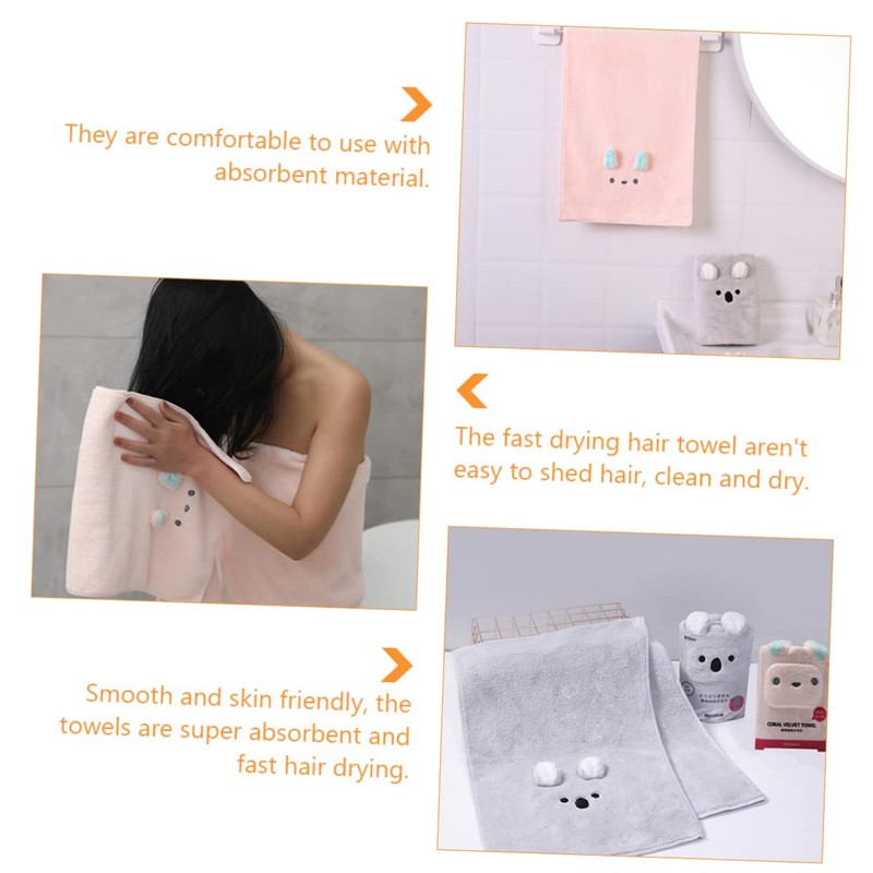 OHPHCALL Microfiber Hair Dry Towel Soft Absorbent Quick Dry Hair
