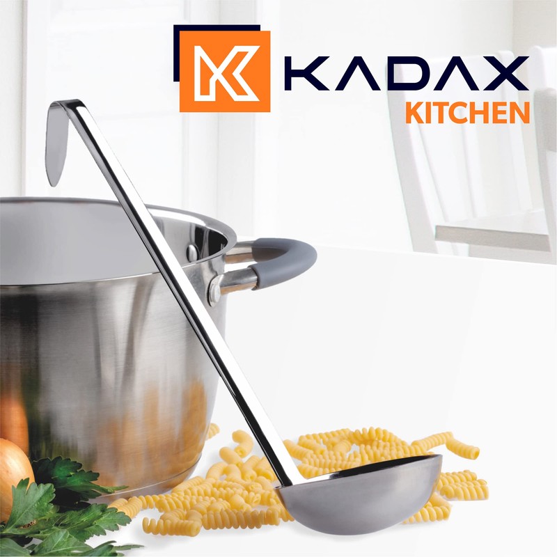 KADAX Soup ladle made of high-quality stainless steel, ladle with