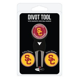 Team Golf 27245: USC Trojans Divot Tool Pack with 3 Golf Ball Markers
