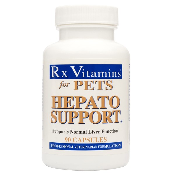 Rx Vitamins Hepato Support for Dogs & Cats - Milk Thistle Supplement for Pets - 100mg Milk Thistle for Healthy Liver Function - Silymarin Capsules for Pets - 90 ct.