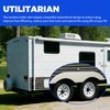 HECASA Trailer Fender Skirts Pair Tandem for RVs Campers and