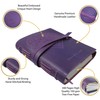 Sovereign-Gear Leather Journal for Women, Handmade Purple Heart Bound Journal