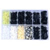 ANCLLO 292Pcs Car Plastic Rivets Fasteners Push Type Pin Rivets