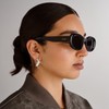 AIRE Epsilon Sunglasses - Black, Oval, Women's, Classic Retro Style