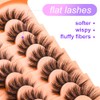 DIRBEAUTY Fluffy lashes Wispy Lashes 3D Natural Look False Eyelashes