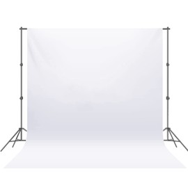 Voyzdx Fondo fotográfico, Plegable Telón de Fondo de para Estudio fotográfico para Estudio fotográfico para Fotografía, Vídeo y Televisión（Fondo Solo）-2Mx3M - Blanco