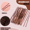 260Piezas Kit Profesional Moños Recogidos Horquillas Pasadores Gomas Horquillas En