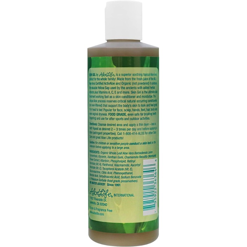 Aloe Life Skin Gel and Herbs, 8 Ounce