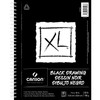 Canson XL Black Drawing Pad - 10'' x 7'', wire