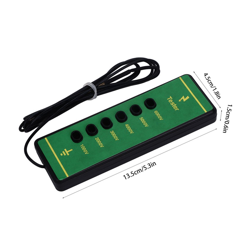 Electric Fence Voltage Tester 6 Indicator Light Maximum 6000V Animal