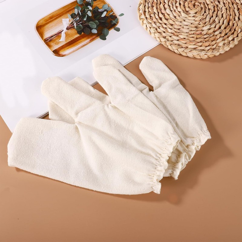 Guantes de masaje de seda cruda Lyreh W01011 – Exfoliación