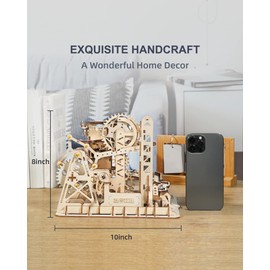 ROKR 3D Wooden Puzzle-Mechanical Model-Wooden Craft Kit-DIY Assembly Toy-Mechanical Gears Set-Brain Teaser Games-Best Gifts for Adults & Teens Age 14+(LG504-Fortress)