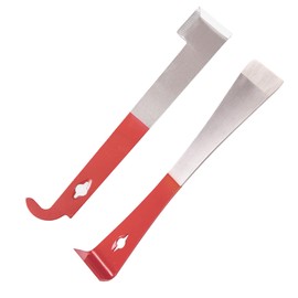 2 PCS Stainless Steel Beekeeping Hive Tool, Steel J Hook L Hook Bee Hive Tool Frame Lifter and Scraper Beekeeping Equipment for Beekeepers