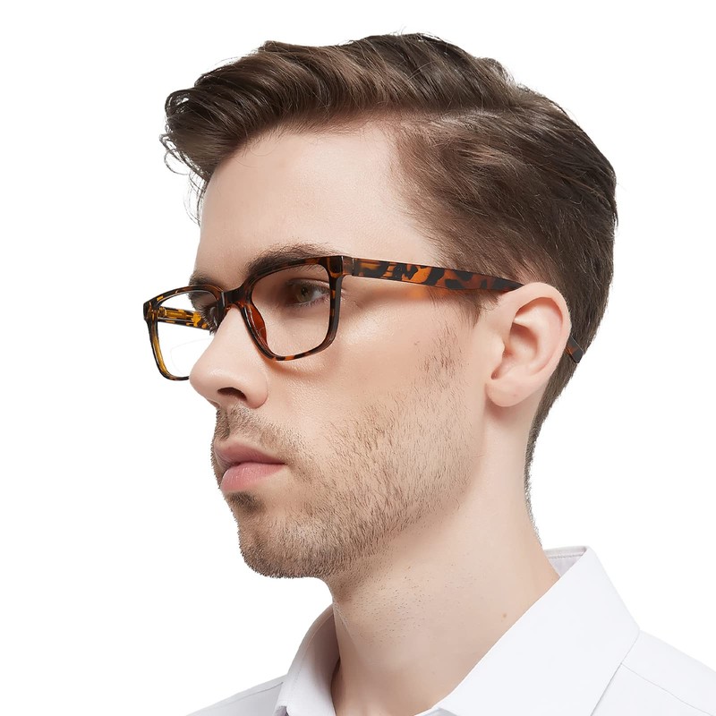 WEMOOTANTS Large Bifocal Reading Glasses 1.25 for Men Blue Light