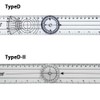 TAKUMED Plastic Angle Meter Goniometer Transparent Type D (TypeD-II)