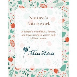 Miss Adola Canvas Tote Bag for Women - Aesthetic Canvas Totes with Pockets Cute Funny Design Ladies Reusable Cloths Shoulder Bag for Shopping Daily Work Casual, Green Leaf Fruit