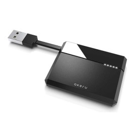 AKERU Lector de tarjetas CAC portátil DOD Lector de tarjetas inteligentes militares, compatibilidad universal, para Mac/Windows con indicador LED, lector de tarjetas compacto PIV y chip de