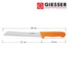 Giesser seit 1776 - Made in Germany - Brotmesser orange,