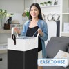 HomeHacks 75L Rolling Laundry Basket with Wheels, Collapsible & Waterproof