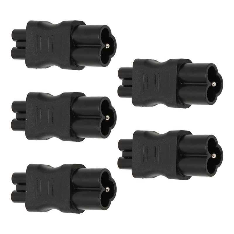 5 Pcs IEC320 C6 to IEC320 C5 Power Adapter Computer