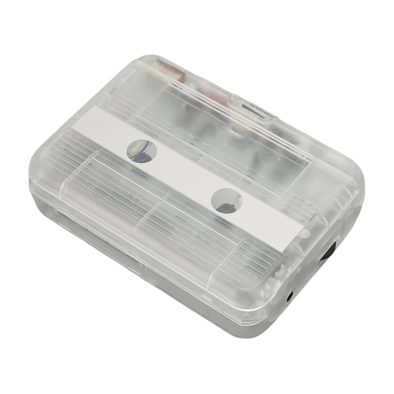 Cassette to MP3 Converter Multifunction Auto Reverse Transparent Retro Portable