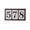 Hand Painted Italian Ceramic House Numbers Simple Design Tile Size