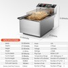 Electric Deep fryer Single Tank Deep Fryer with Basket Capacity