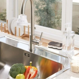 Kitchen faucet (cobra type) with high water pressure that frequently uses JAJU filters, white white_FRFR / 자주 JAJU 필터를 바꿔 쓰는 수압 센 주방 수전(코브라형), 화이트화이트_FRFR