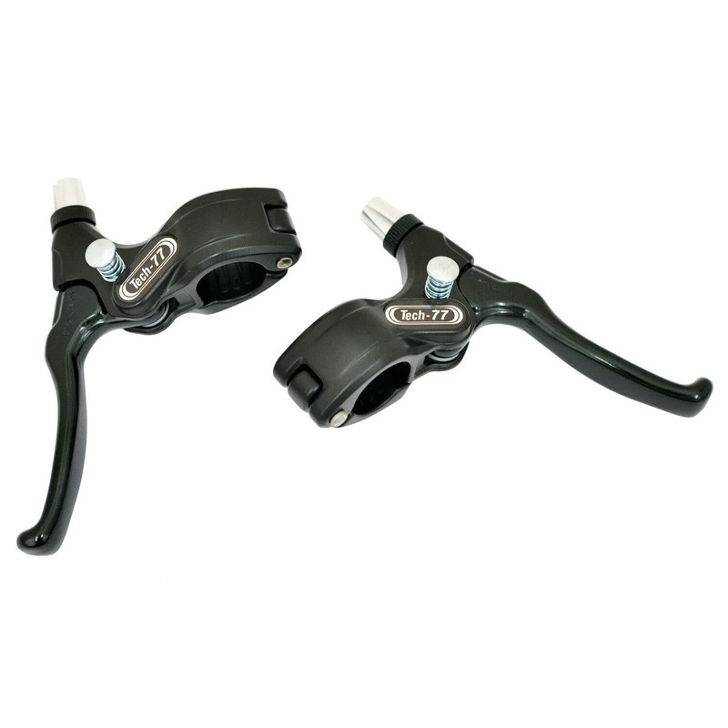 DIA-COMPE 182s-2 Tech77 w/Thumb-Lock Stopper Brake Lever Set, Black, DP2527
