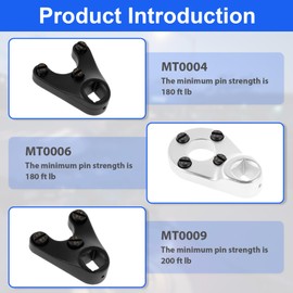 3Pcs Outboard Trim Tilt Pin Wrench Tool Kit MT0004 MT0006 MT0009 Steel Trim/Tilt Pin Wrench Set Practical and Hydraulic for Hydraulic Steering End Caps(black)