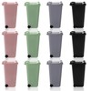 Goaste 12 Pack Mini Desk Trash Can, 22 OZ Tiny