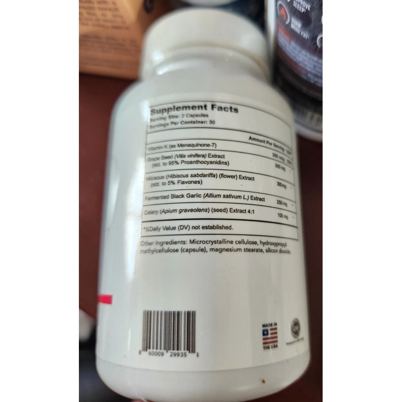 Bright Naturals Vaso Calm - 60 caps - EXP :