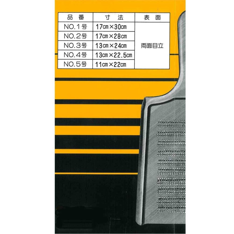 遠藤商事 TKG おろし金 両目立 #1 ステンレス製で錆びにくく衛生的 底辺×長さ(取手除く)×全長(mm)175×150×300 食材に合わせて使い分け 業務用 BOL03001