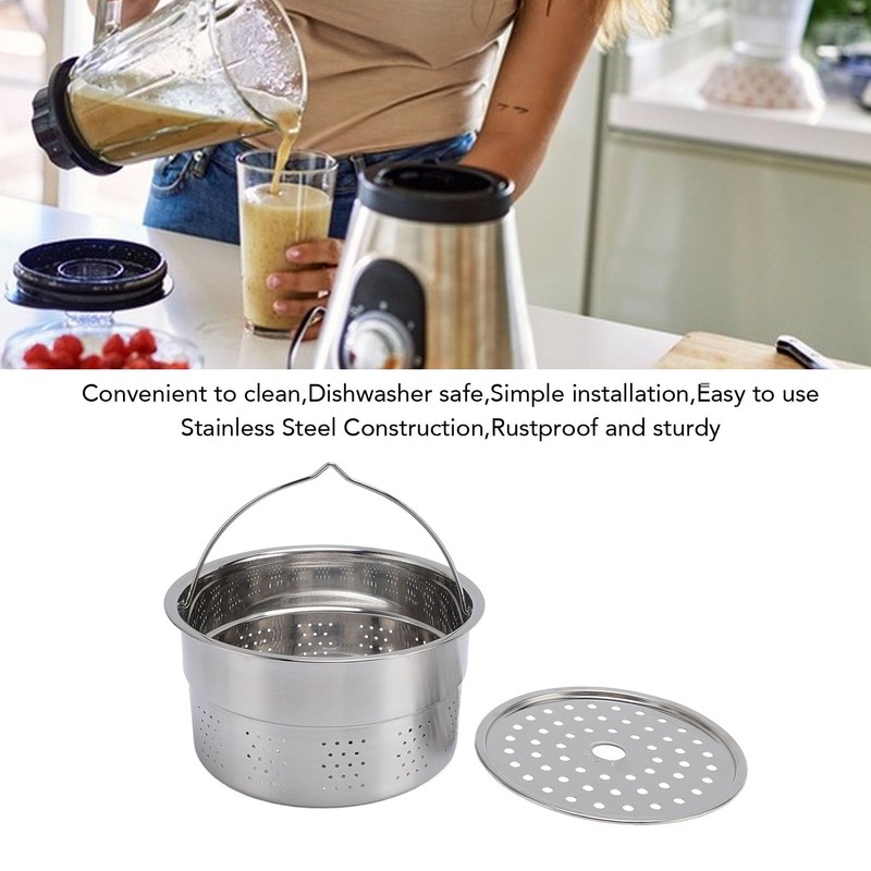 Steaming Pot for Thermomix TM5 TM6, Stainless Steel Steaming Basket,