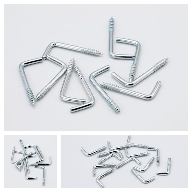 Zopseet 80 Pcs Right Angle Hooks Zinc Plated L Hook