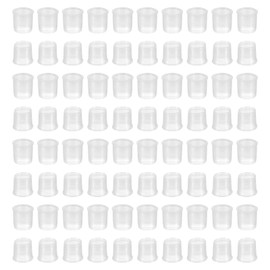 PATIKIL Lamp Pipe Cord Protector, 150 Pcs Plastic Tube Hole Washer Liner Bushing for 1/4 IPS Pipe, Clear 8mm ID x 9.8mm Height