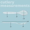 Plasticpro Disposable Clear Plastic Tea Spoons Heavyweight Utensils Pack of