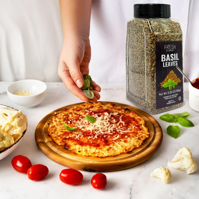 Fresh Finest Basil Leaves Spice 5.30 oz – Dried Sweet