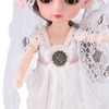 2pcs 6.7 Inch Girl Doll Joint Movable Exquisite Lovely Doll