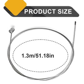 EIHI Pack of 2 1.5 m Motorcycle Universal Cable Pulley Universal Repair Kit Bowden Cable Throttle Cable Clutch Cable Bicycle Scooter Moped with 9 x Nipples for Bicycle Scooter Moped, a