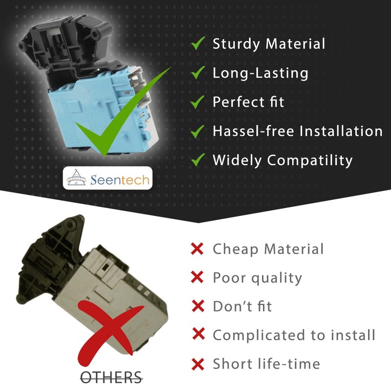 Seentech EBF49827801 Washer Door Lock Assembly Compatible with LG Kenmore