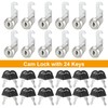 JMIATRY 12 Pack Security Cam Lock 30mm, Security Mailbox Locks