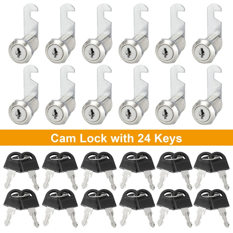 JMIATRY 12 Pack Security Cam Lock 30mm, Security Mailbox Locks