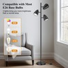 QiMH Tree Floor Lamp with 3 Light Bulbs, Standing Tall