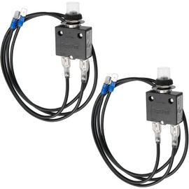 3 AMP 5 AMP Manual Reset Fuse HVAC Tools Circuit Tester Kit Fuse Saver for Circuit Breaker with Wires and Waterproof Cap 32V DC, 125/250V AC, 50/60Hz