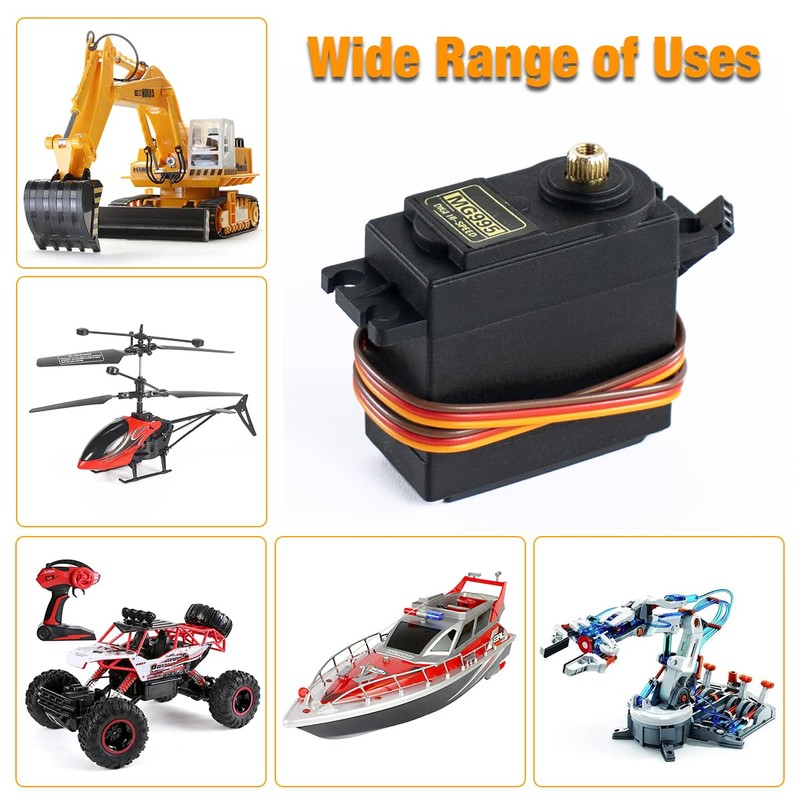 Hosyond 4Pack MG995 Servo Motors Digital RC Servo Metal Gears