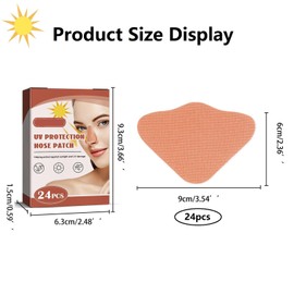 Nose Sun Protection, Sun Nose Plasters, UV Nose Protection Outdoor, Nose Plasters Outdoor, Sun Protection Nose, Sun Protection Nose Patch, Beige Nose Protection for Outdoor Sports (Pack of 24)