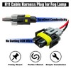 Fog Light Harness Connector with Wire, Automotive Accessories Replacement, H8/