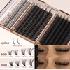 Geeneiya Volume Lash Clusters Kit with 16-18MM Spikes Eyelash Clusters